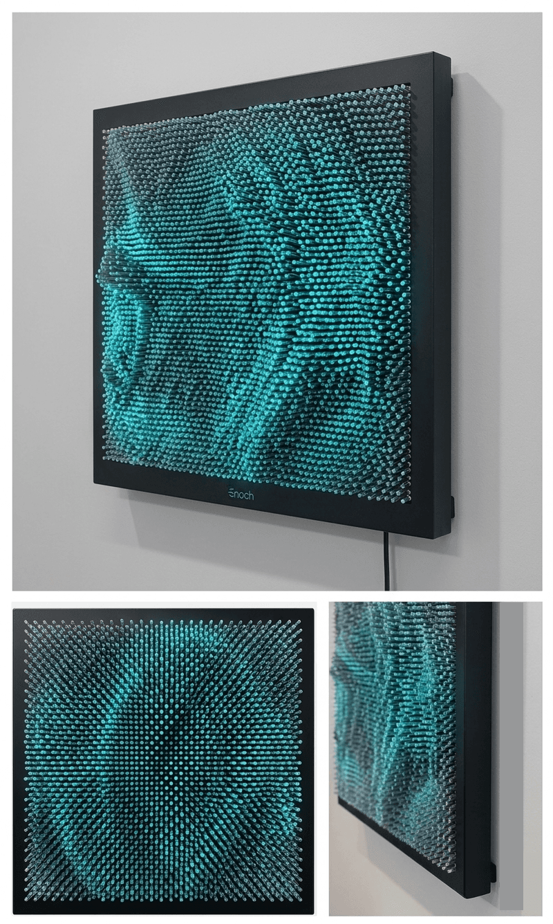 Canvas surface detail — close-up of brushstroke topology